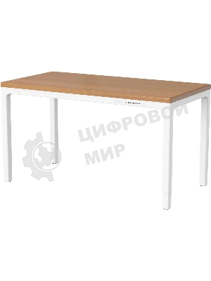 Стол компьютерный Cactus CS-ET-WWD столешница МДФ, белый дуб молочный каркас белый