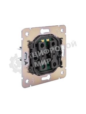 Выключатель Kranz STRONG 2 кл с подсветкой 10А с/у антрацит