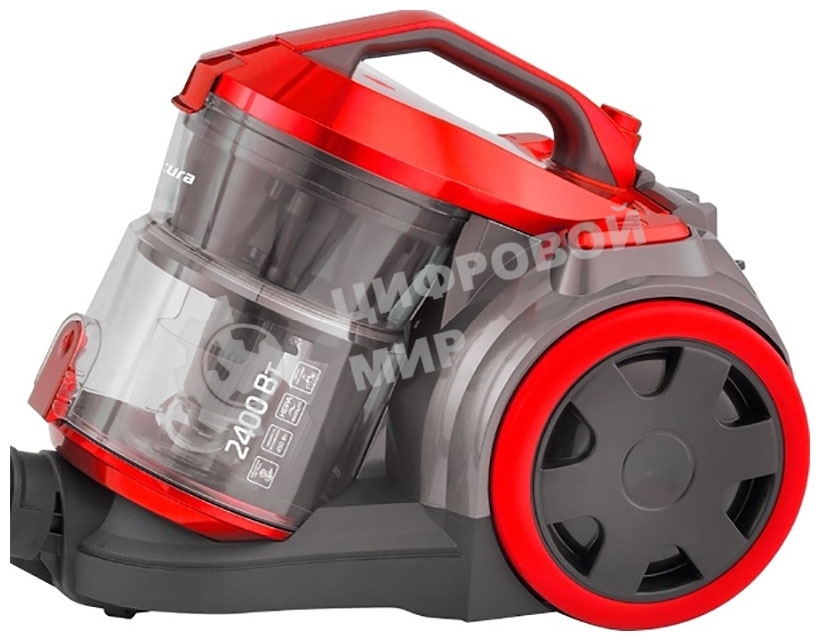 Пылесос Sakura SA-8315R красный,2400 Вт,пылесборник контейнер, 2 л