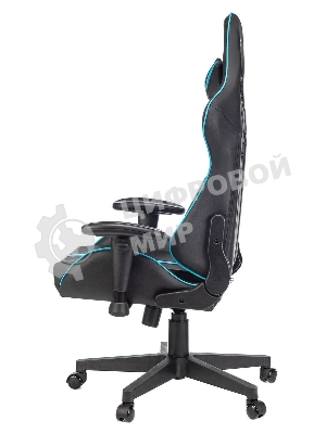 Кресло игровое A4Tech X7 GG-1200 черный/голубой искусственная кожа крестовина пластик