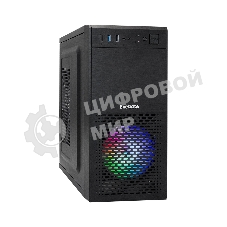 Компьютерный корпус Minitower ExeGate mEVO-7807-NPX400 (mATX, БП 400NPX 12см, 1хUSB+1хUSB 3.0, черный 1x12см с RGb подсветкой)