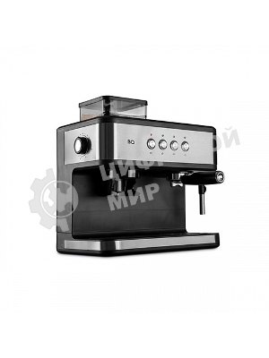 Кофейная станция BQ CM1003 сталь/черный, исп. кофе - зерновой/молотый, 1.5 л, 1150 Вт. 15 бар