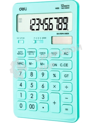 Калькулятор настольный Deli Touch EM01531 голубой 12-разр.
