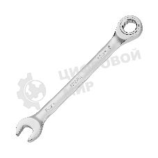 Ключ комбинированный трещоточный Denzel 13 мм, CrV, матовый хром