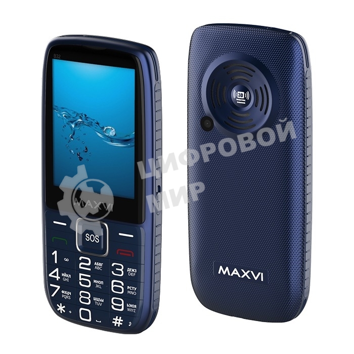 Мобильный телефон Maxvi B32 синий