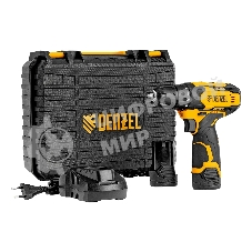 Дрель-шуруповерт Denzel CDQ-12, 12 В, 1,5 Ач, 30 Нм, щеточный