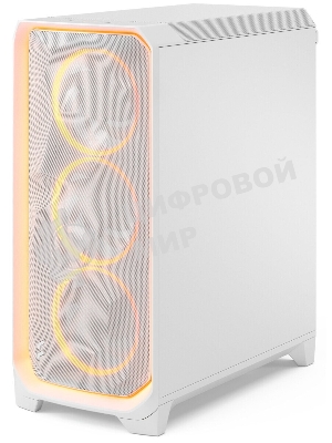 Корпус Fractal Design Meshify 3 XL White Ambience Pro RGB TG Clear Tint, Midi-Tower, белый, 3 x 140 мм