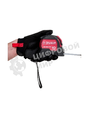 Рулетка с автостопом ЗУБР Автостоп 10м х 25мм