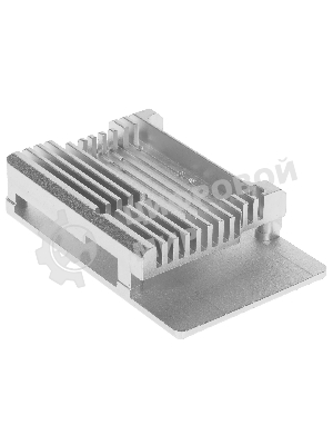 Корпус Qumo Aluminum case with double black fans, Raspberry Pi 4, silver(RS009)