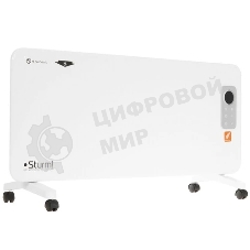 Конвектор электрический Sturm! CH2000D, белый, 2000 Вт, 25 м2, дисплей, электронный термостат