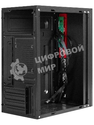 Компьютерный корпус Minitower ExeGate EX299408RUS BAA-403-AA500 (mATX, БП AA500 с вент. 8см, 2*USB, HD Audio, черный)
