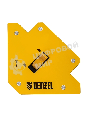 Фиксатор магнитный Denzel отключаемый для сварочных работ усилие 30 LB, 45х90х135 град.