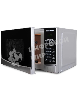 Микроволновая печь Starwind SMW2820 серебристый/черный, 20 л, 700 Вт, переключатели - сенсор