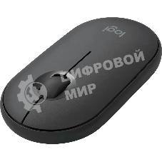 Мышь беспроводная Logitech Pebble M350 графитовый, 1000 dpi, радиоканал, Bluetooth, USB, кнопки - 3
