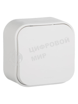 Выключатель Quteo 10A 1-клав., белый