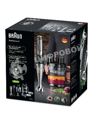 Блендер погружной Braun MQ9195XLI 1200 Вт, черный