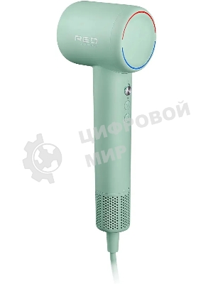 Фен Red Solution F572 зеленый/мятный, 1400 Вт, компактный, ионизация