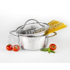 Кастрюля Taller TR-17251 1,4 л. Сталь 18/10, толщина дна/стенки 3,5/0,6 мм.