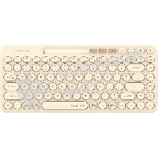 Клавиатура беспроводная A4Tech Fstyler FBK36C AS, USB, Bluetooth/Радиоканал, бежевый