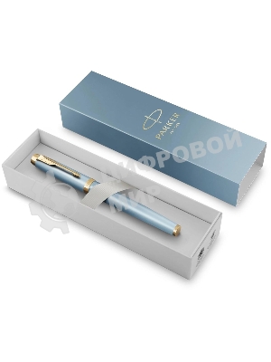 Ручка роллер Parker IM Writing Rituals T331 (2203893) бирюзовый F, черные чернила, подарочная коробка