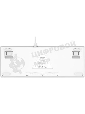 Клавиатура проводная Acer OKW305, USB, белый