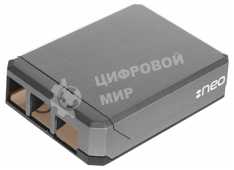 Алюминиевый корпус QUMO Argon NEO для Raspberry Pi 4 с магнитным креплением, grey(RS044)