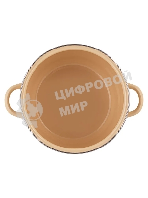 Кастрюля Appetite 1MC201P Avocado с крышкой, сферическая эмалированная 4 л