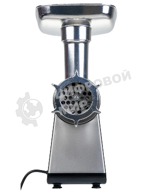 Мясорубка электрическая OASIS MG-DM1 серый, 2500 Вт, 1.5 кг/мин, реверс, защита от перегрузки, металлический лоток, насадки - 8