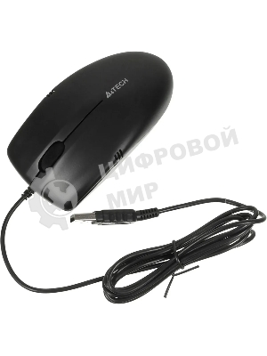 Мышь проводная A4Tech OP-530NUS черный, 1200 dpi, USB, кнопки - 3