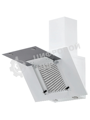 Вытяжка наклонная KRONA Vierkant 600 белый PB белый, 60 см, 890 куб. м/ч, 68 дБ