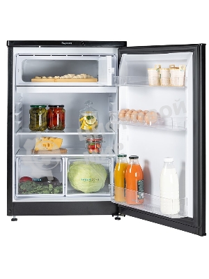 Холодильник Бирюса B508 черный однокамерный 116/34л морозилка сверху