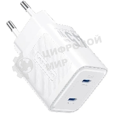 Сетевое зарядное устройство Vention на 2 порт USB С+C GaN 45W белый