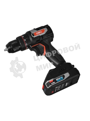 Дрель-шуруповерт Deli DE-CZ20-1, 20 В, 0 Ач, 70 Нм, бесщеточный, ударный