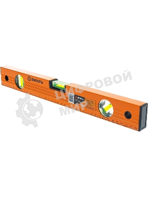 Уровень алюминиевый ВИХРЬ 400мм фрезерованный 3 глазка