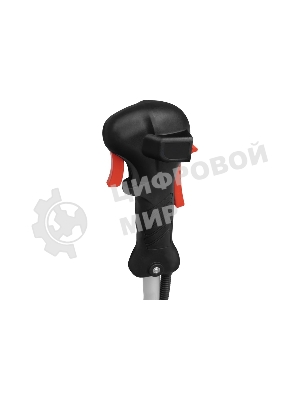 Триммер бензиновый Denzel DT-52E, 52 см3, неразъемная штанга, электростартер, состоит из 2 частей