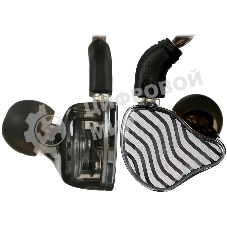 Проводные наушники FiiO JH3 черный, внутриканальные, (jack 3.5 мм), съемный кабель