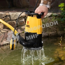 Дренажный насос Denzel DP-900S для чистой и грязной воды, 900 Вт, напор 9 м, 18000 л/ч