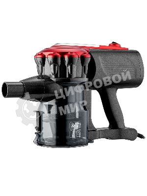 Пылесос вертикальный BRAYER BR4268 серый/красный, питание от сети, 185 Вт, уборка сухая, пылесборник 0,8 л