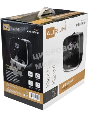 Увлажнитель воздуха AURUM AHR-G3030 черный, 30 Вт, 3 л, ультразвуковой