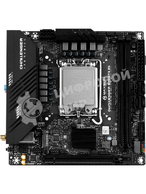 Материнская плата Maxsun Challenger B760ITX D5, LGA 1700, Intel B760, 2xDDR5, 4xSATA, 2xM.2, 1xPCIe 5.0 x16, 2xHDMI, 2xDP, 2x 2.5Gb LAN, 2xUSB 3.2 Gen 1, 4xUSB 2.0, 5.1, Mini-ITX
