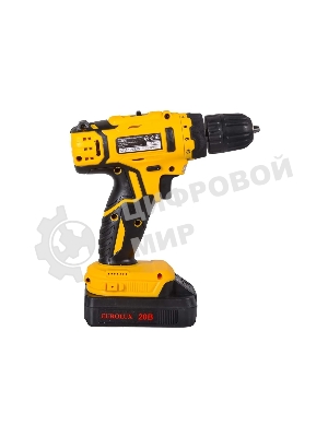 Дрель-шуруповерт Eurolux ДА-20/2Li, 20 В, 1.5 Ач, 35 Нм, щеточный