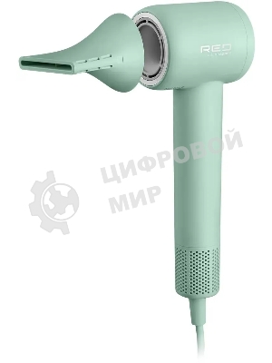Фен Red Solution F572 зеленый/мятный, 1400 Вт, компактный, ионизация