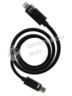 Дата-кабель MORE CHOICE (4620202555069) K87ia 2м USB 3.0A PD 27W для Lightning ng 8-pin Type-C - 2м, черный