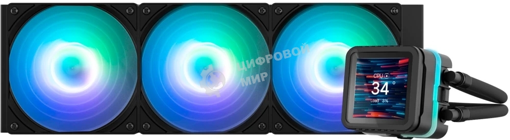 Система охлаждения Zalman CPU Liquid Cooler 360мм, ARGB, LCD Display, черный