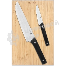 Набор ножей кухонных Rondell Mustang RD-1977 компл.: 3 предм. разд. дос. дерево/черный блистер
