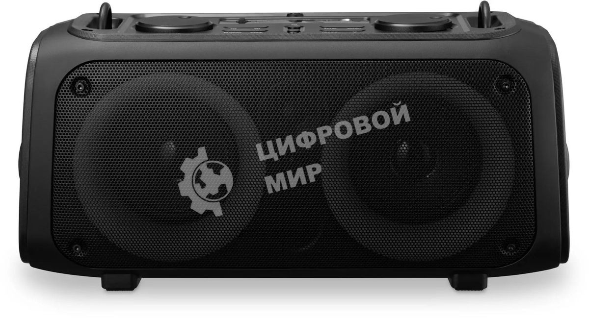 Колонка портативная Hyundai H-PS1030 черный/черный 40 Вт 2.0 BT 10м 3600mAh