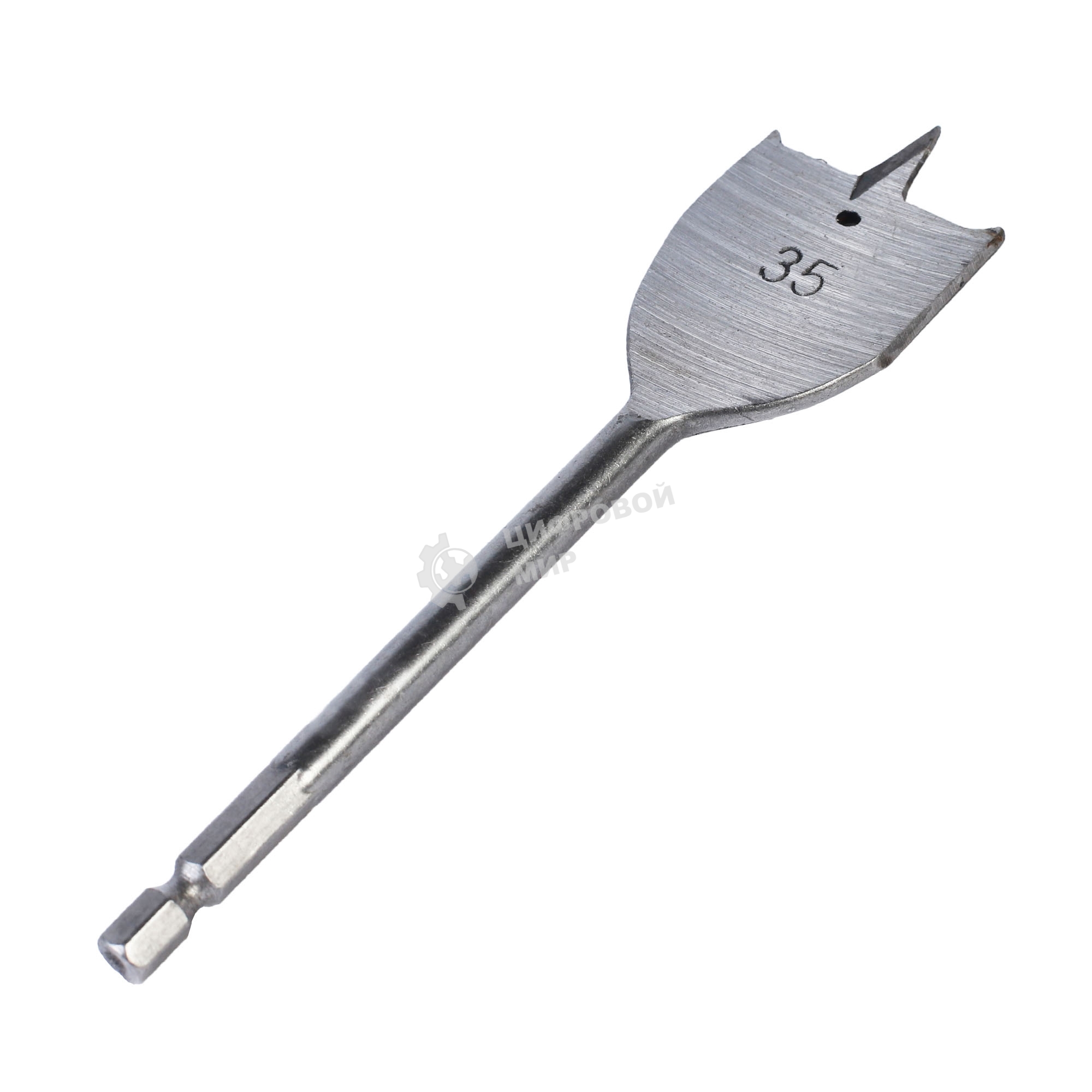 Сверло PATRIOT по дереву перовое 35 мм х 150 мм, 1 шт в блистере