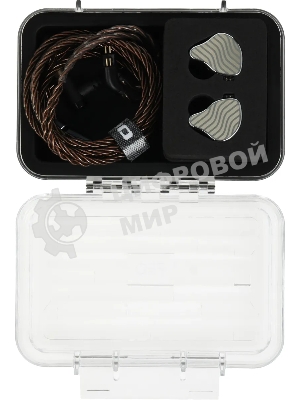 Проводные наушники FiiO JH3 черный, внутриканальные, (jack 3.5 мм), съемный кабель