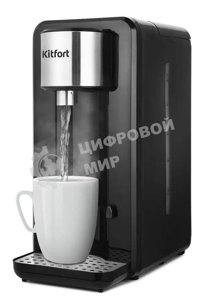 Термопот Kitfort КТ-2504 2.5л. 2000Вт черный/серебристый