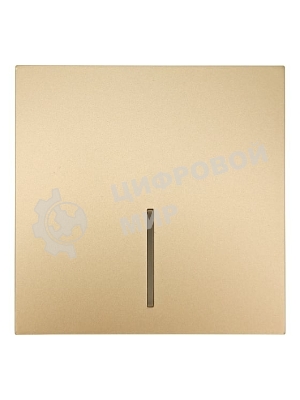 Выключатель LEZARD 704-3688-111QC 1-кл. с индик. СП ZIMA IP20 10А безвинт. зажим, зол.